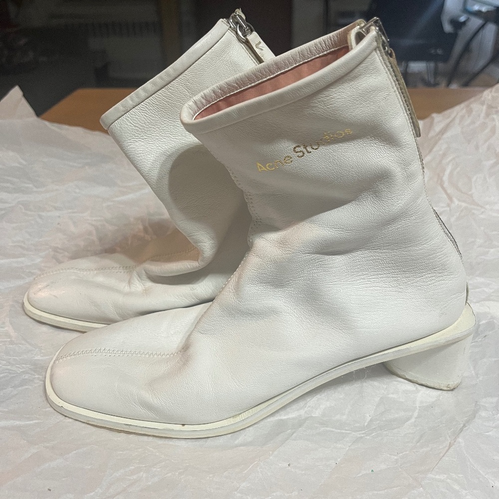 Acne Studios Leather sock boot